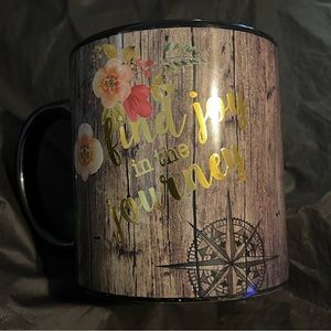 Beautiful oversized coffee mug.